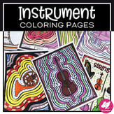 Music Coloring Pages: Instrument Familes of the Orchestra Digital Resources